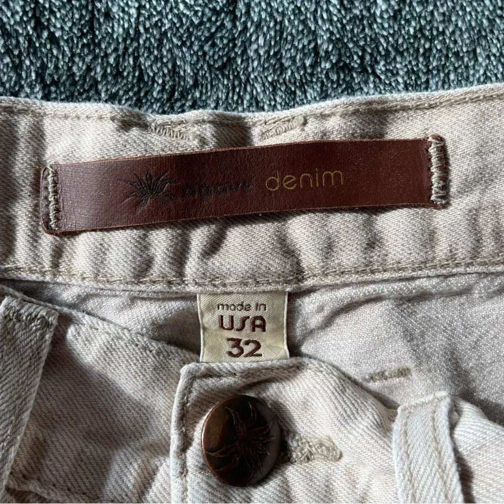 Avage Denim Beige Waterman Jeans Size 32 - Picture 10 of 12